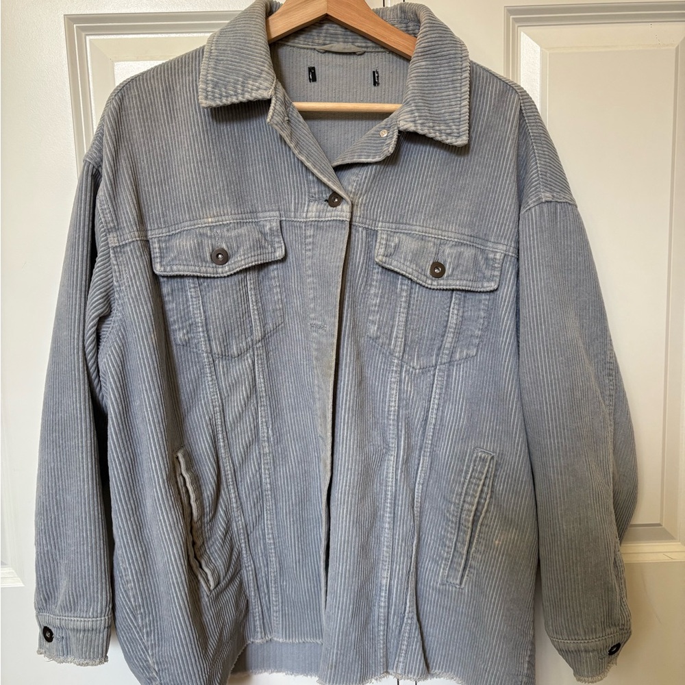 Women's light blue Corduroy Jacket